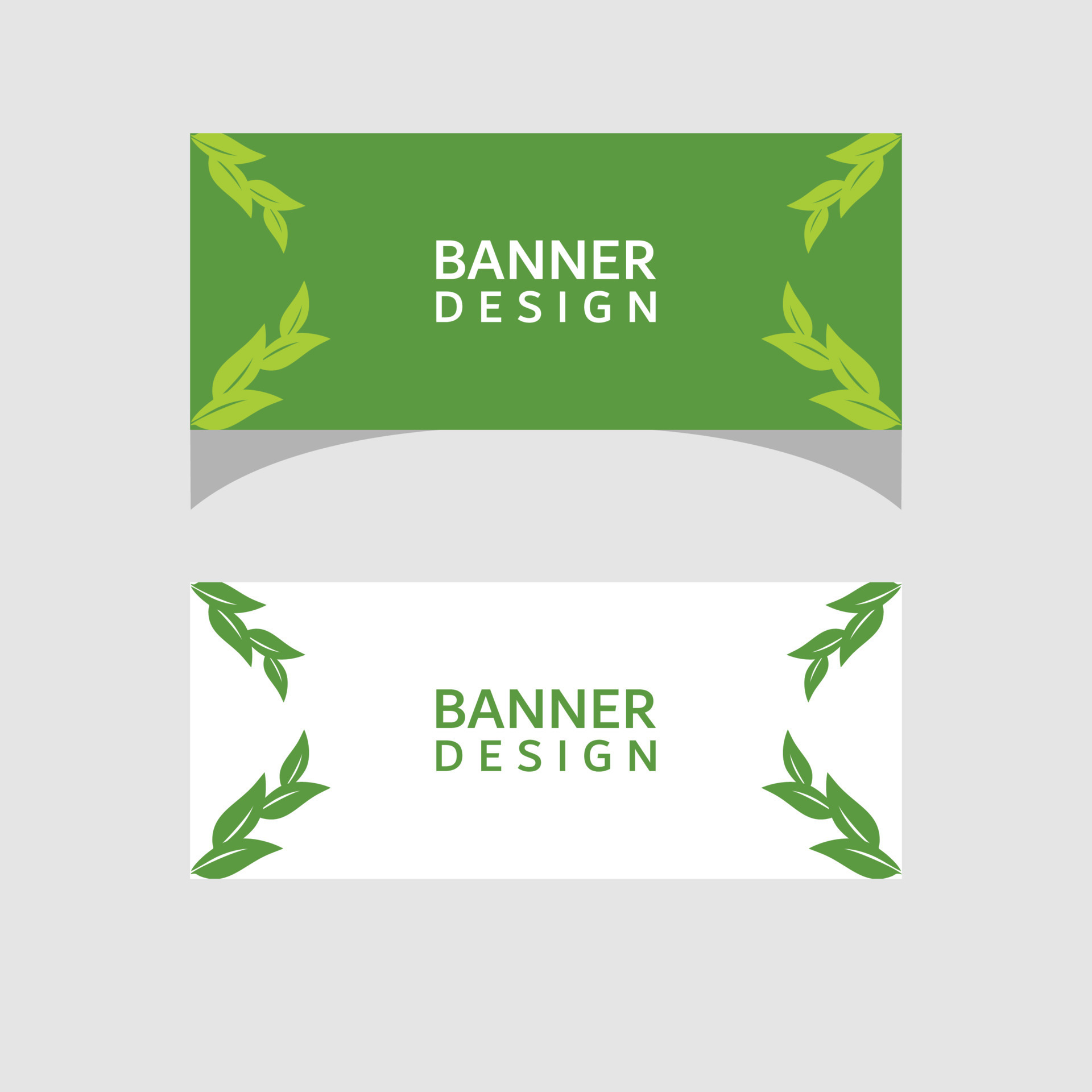 green nature banner design 10496485 Vector Art at Vecteezy