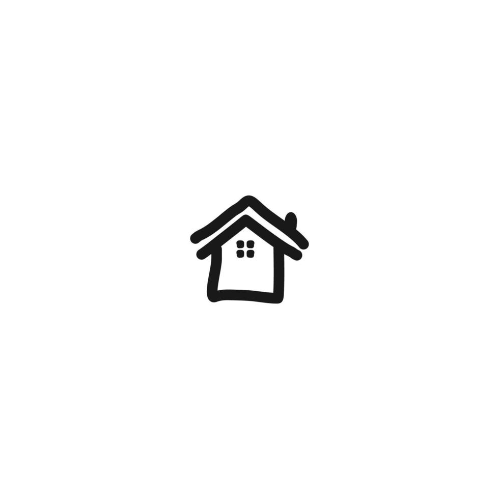 home flat icon logo vector