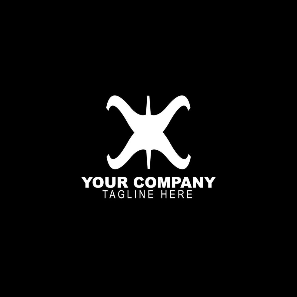 X Concept logo design vector icon,letter X logo design