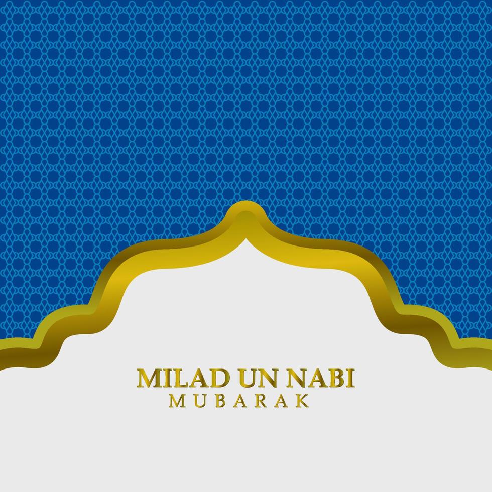 Happy eid milad un nabi mubarak. Islamic design background. Suitable for greeting card, poster and banner,Editable vector Eps 10