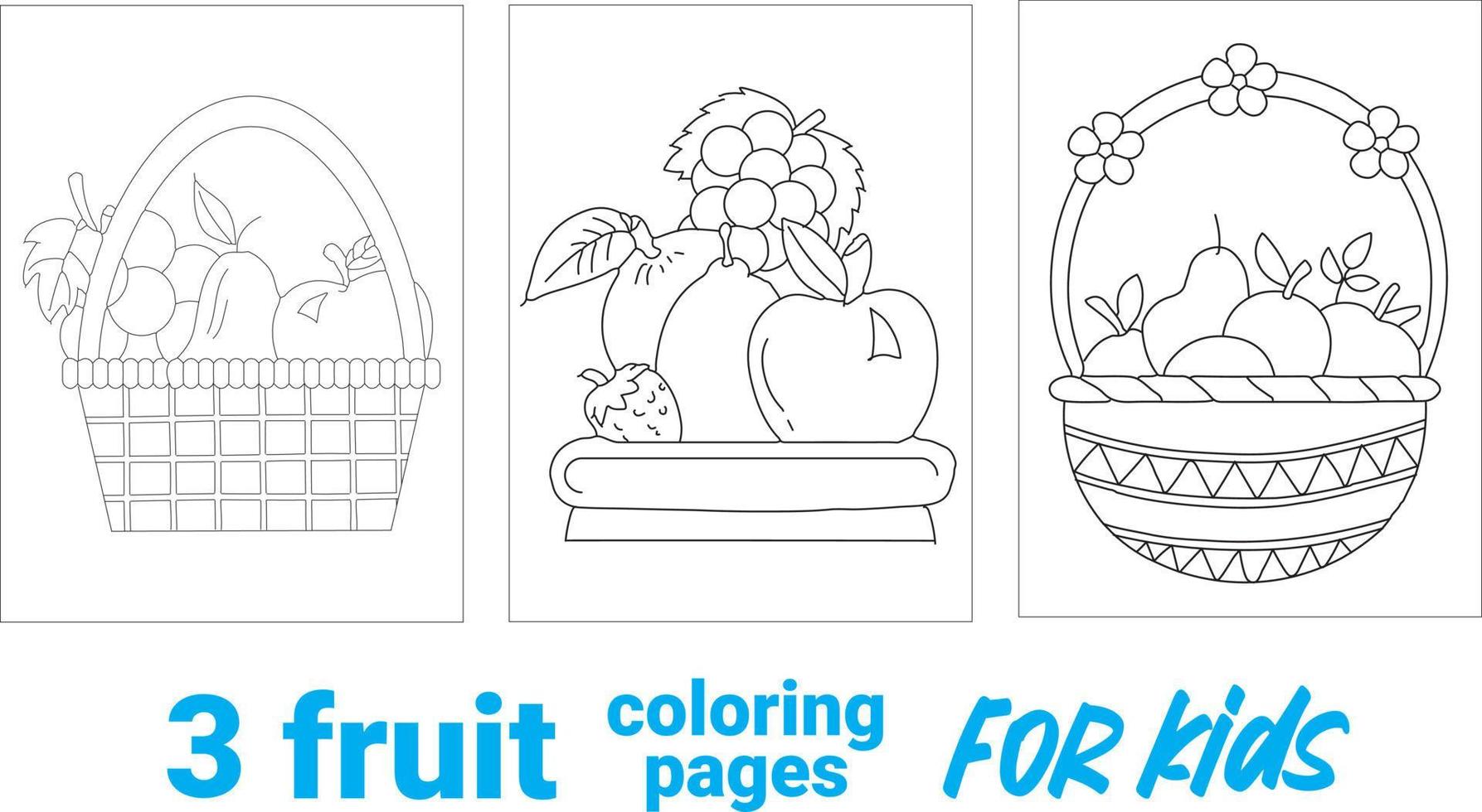 Black and White for coloring, Coloring Book, Fruits and vegetables for coloring book, Citrus fruits lobule. Hand drawn sketch. Vector illustration isolated on white background. Coloring book page.