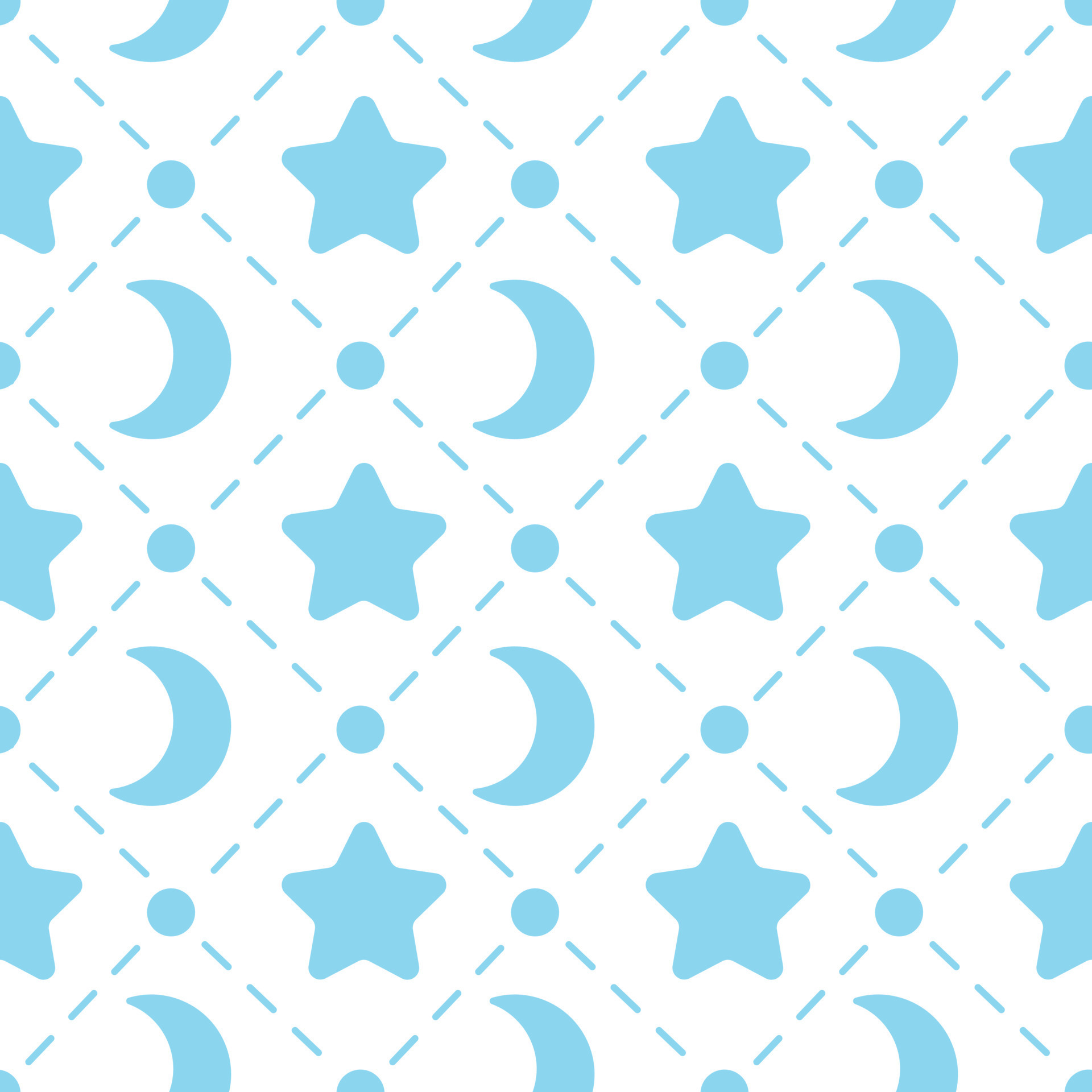 Star And Moon Shape