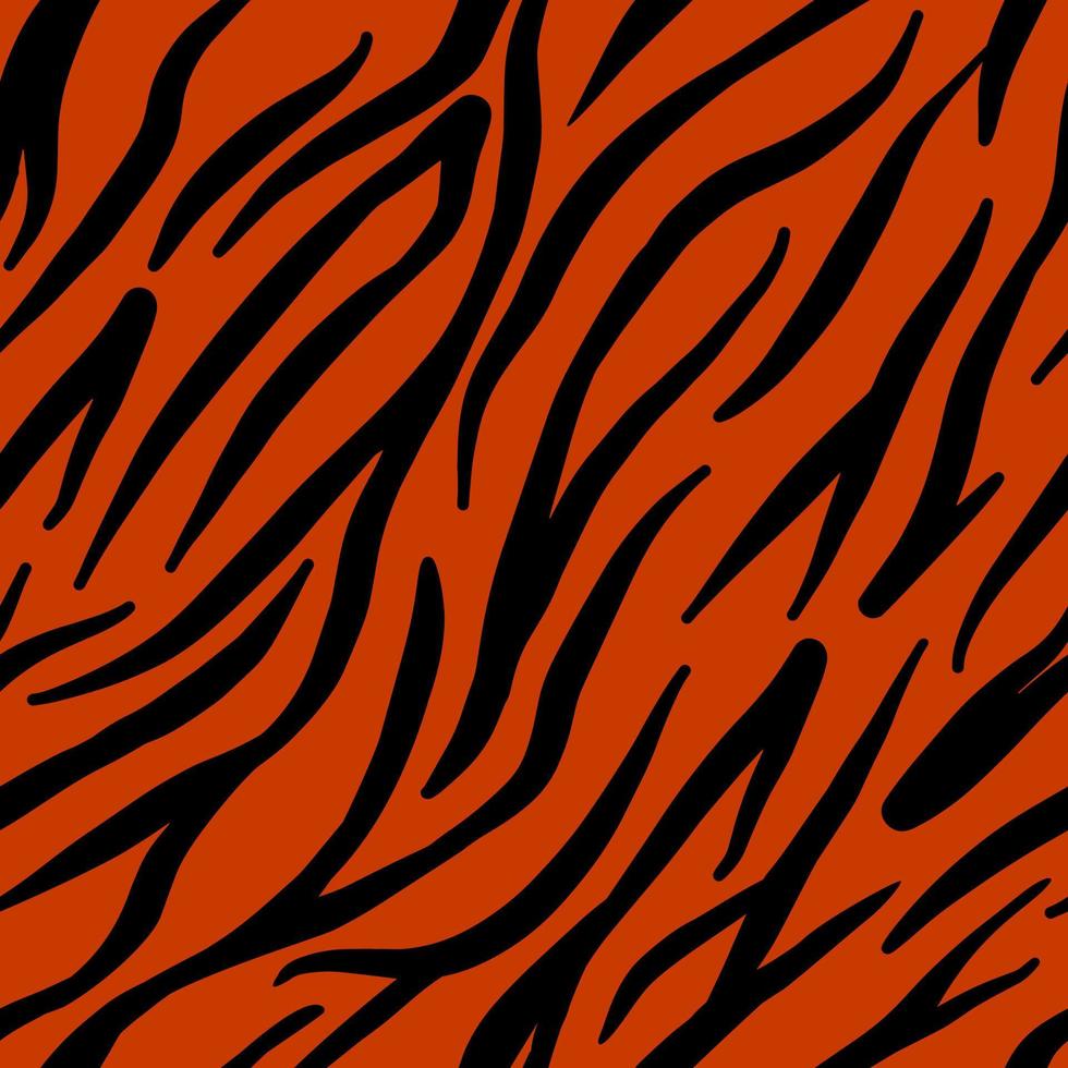 Tiger animal skin seamless pattern. Wild nature fabric print template. Simple wallpaper design. vector