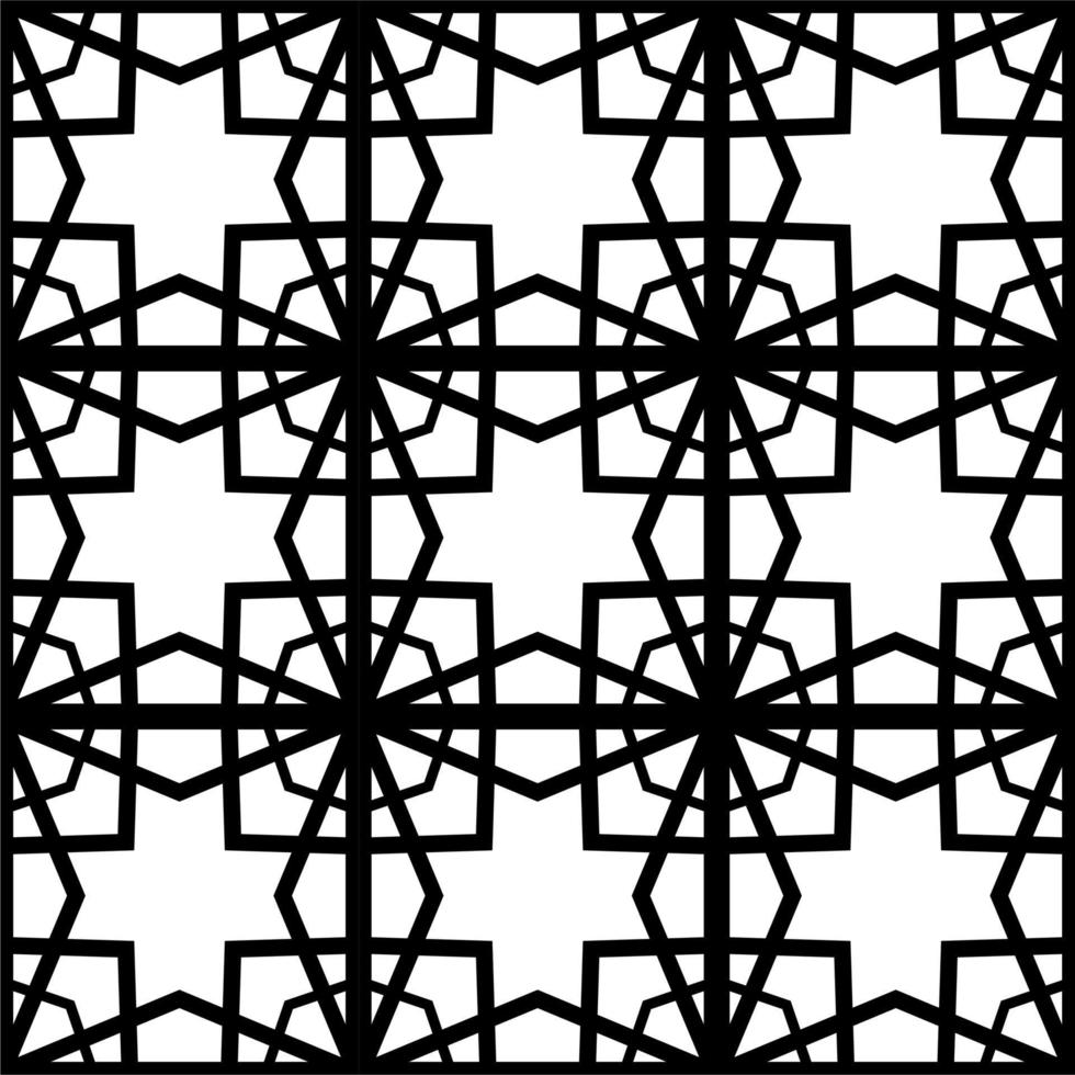 Geometric seamless patterns background design Black. Abstract line art pattern for wallpaper vector