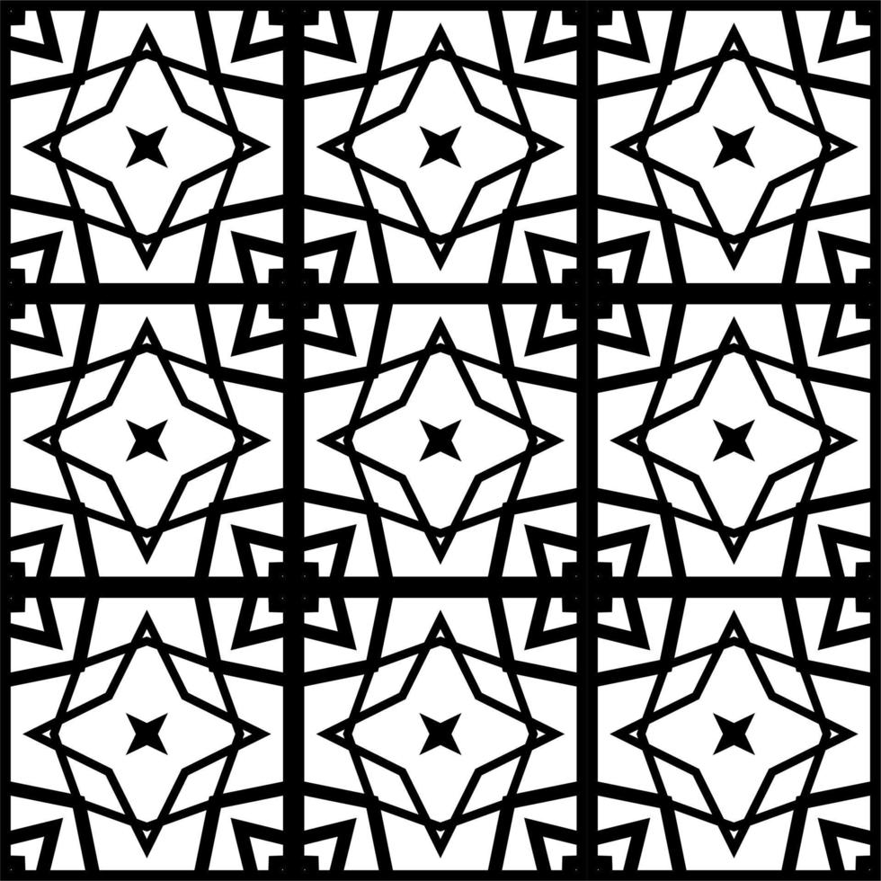 Geometric seamless patterns background design Black. Abstract line art pattern for wallpaper vector