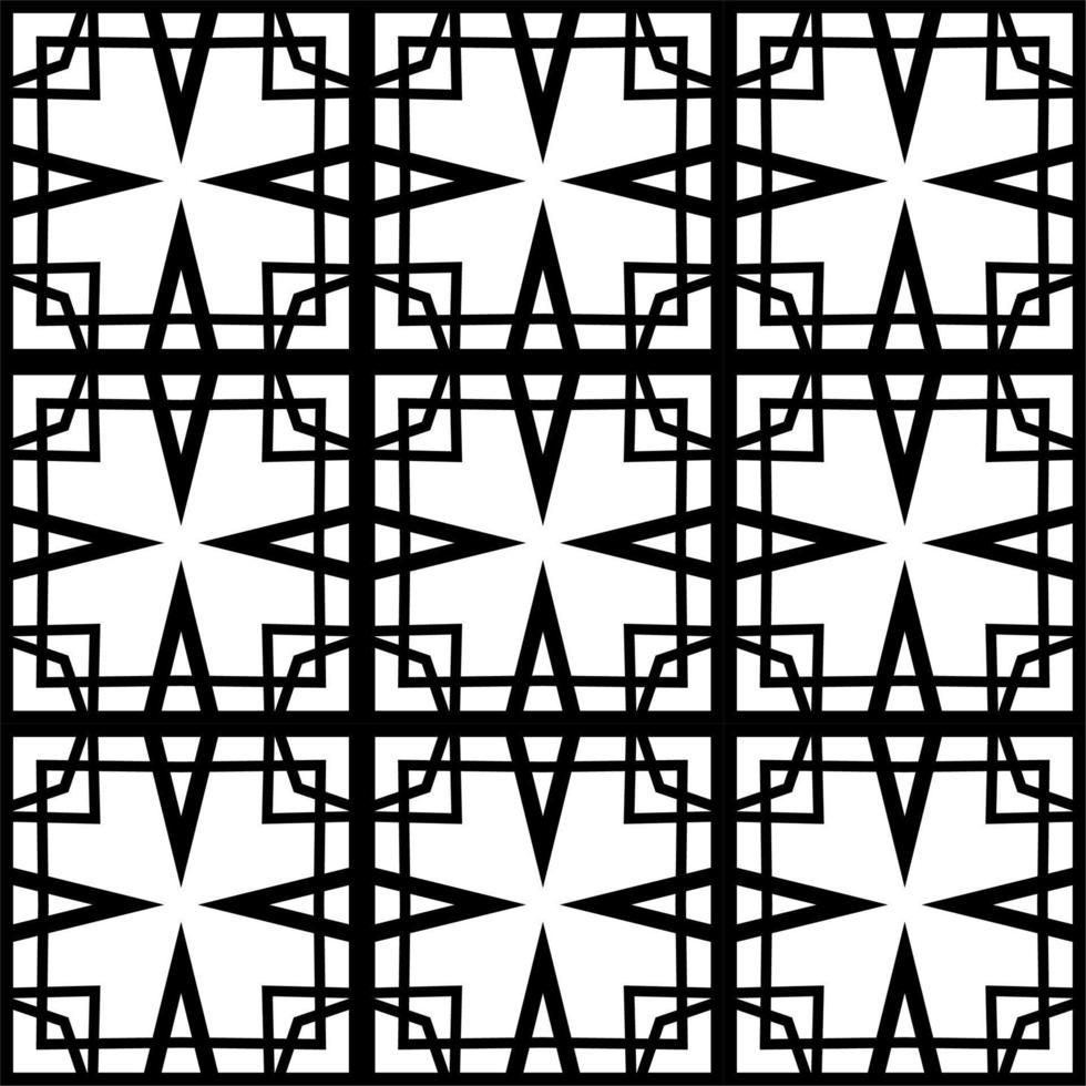 Geometric seamless patterns background design Black. Abstract line art pattern for wallpaper vector