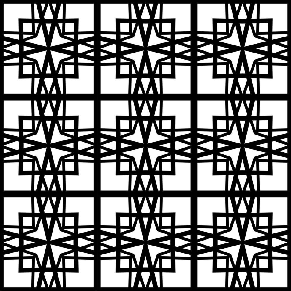 Geometric seamless patterns background design Black. Abstract line art pattern for wallpaper vector