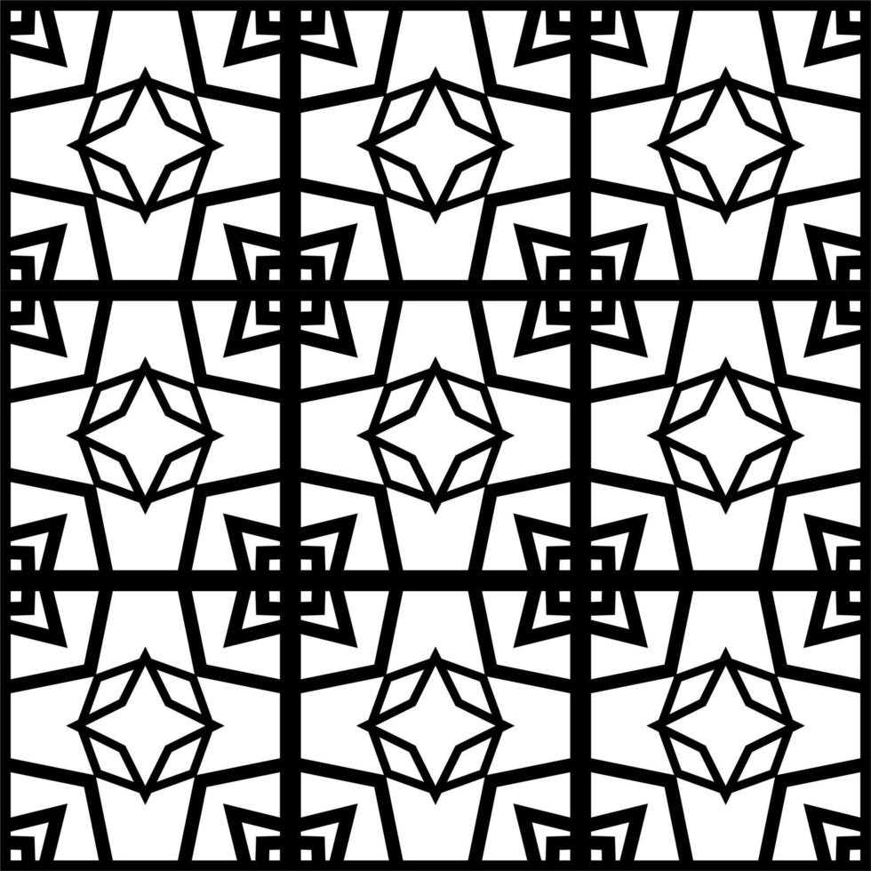 Geometric seamless patterns background design Black. Abstract line art pattern for wallpaper vector