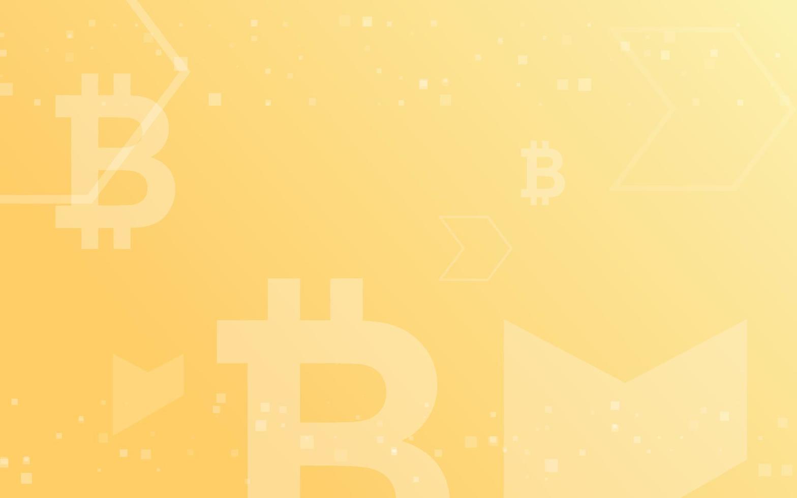 Light and dark background, Bitcoin crypto currency illustration vector for page, logo, card, banner, web and printing.