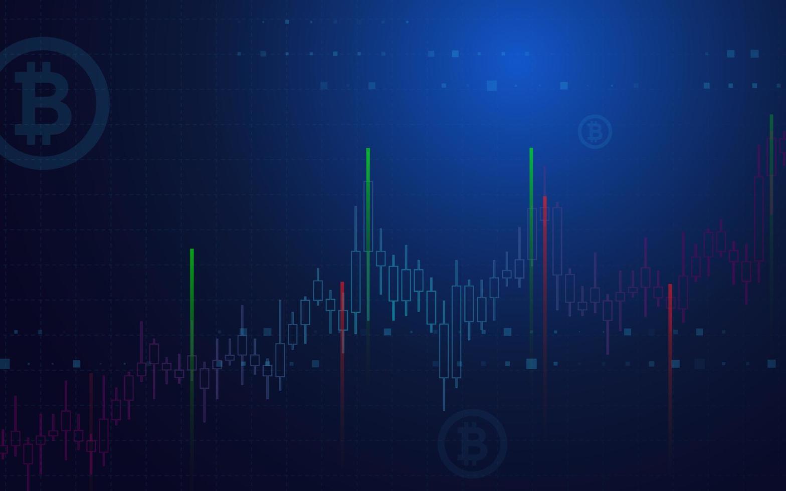 Light and dark background, Bitcoin crypto currency illustration vector for page, logo, card, banner, web and printing.