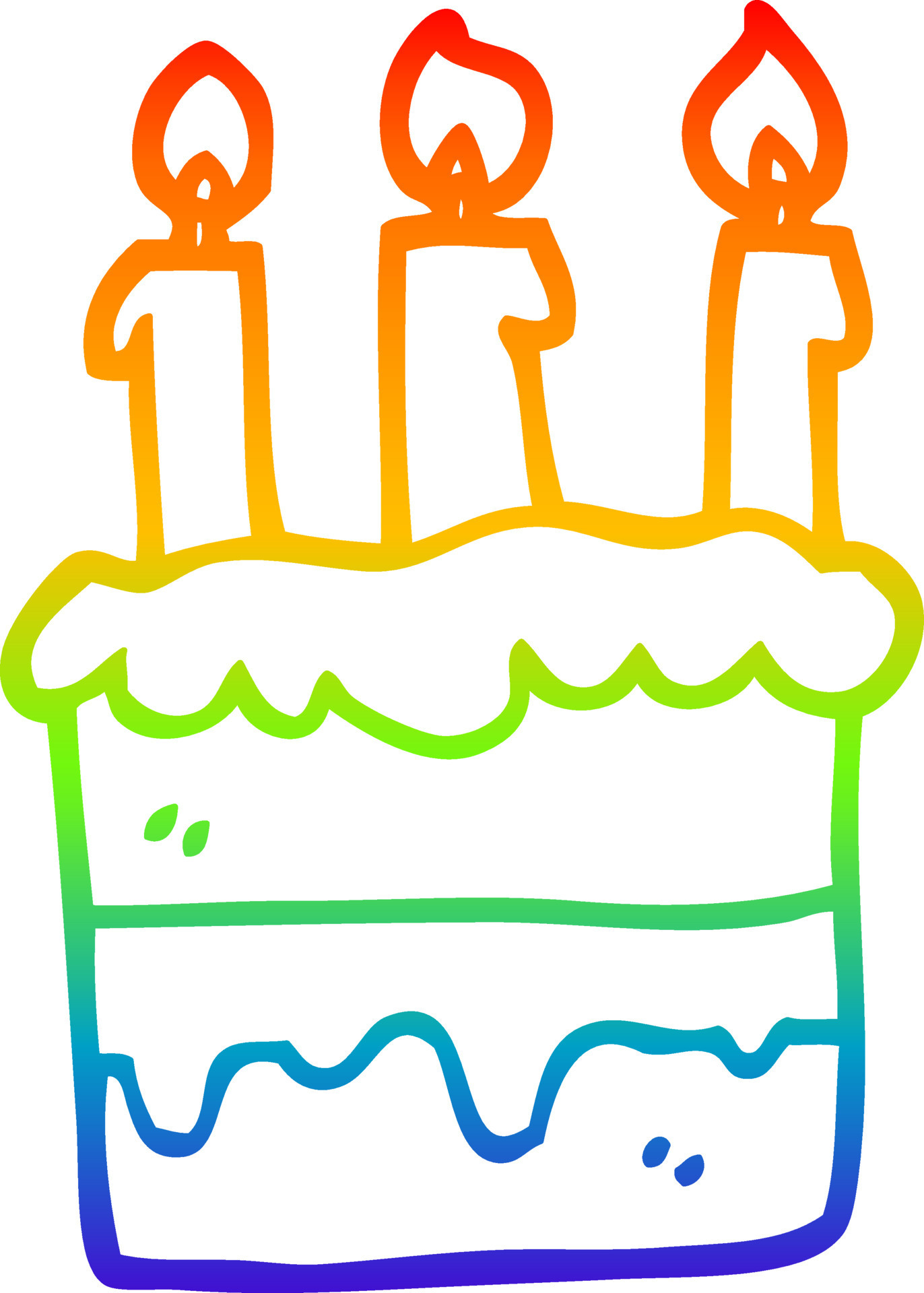 rainbow gradient line drawing cartoon birthday cake 10502906 Vector Art at Vecteezy rainbow gradient line drawing cartoon birthday cake 10502906 Vector Art at Vecteezy
