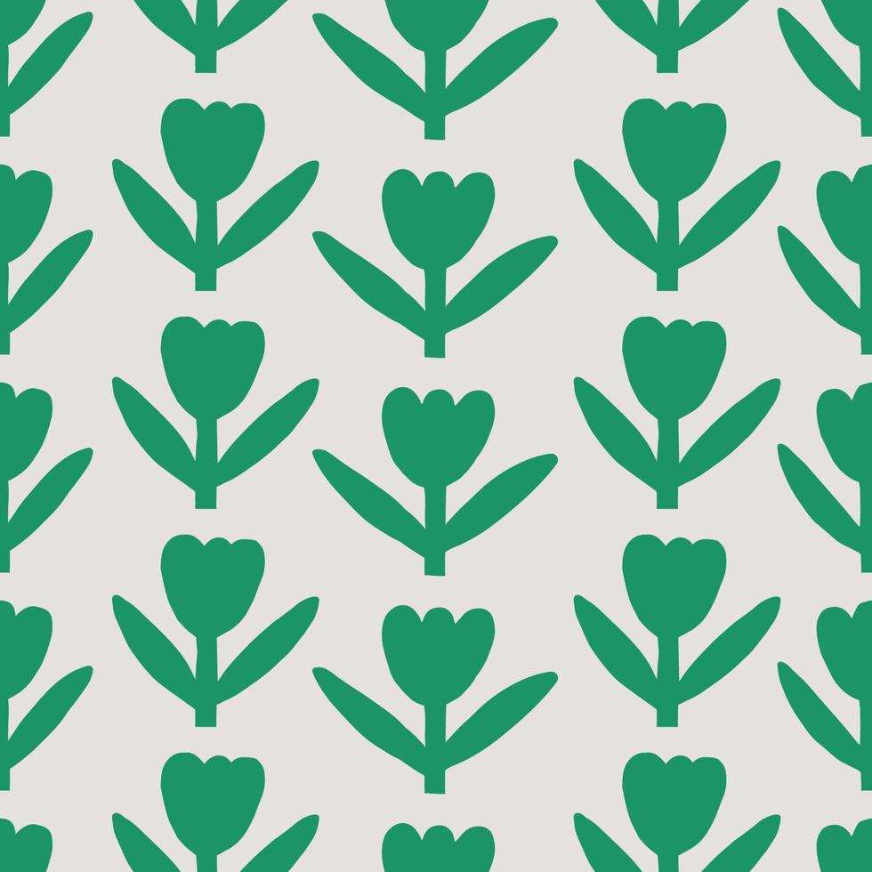 Cute hand drawn retro seamless pattern vector