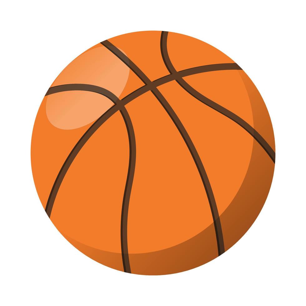 Basketball vector icon in flat style