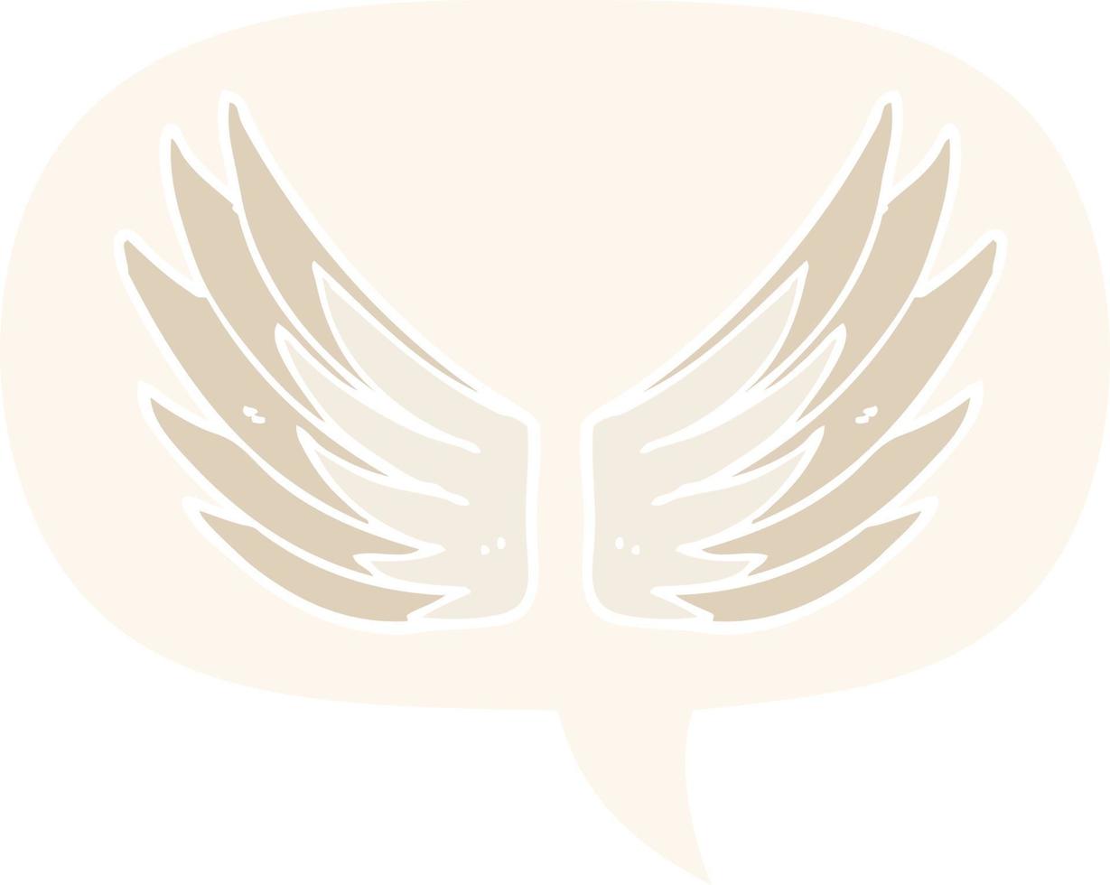 cartoon wings symbol and speech bubble in retro style vector