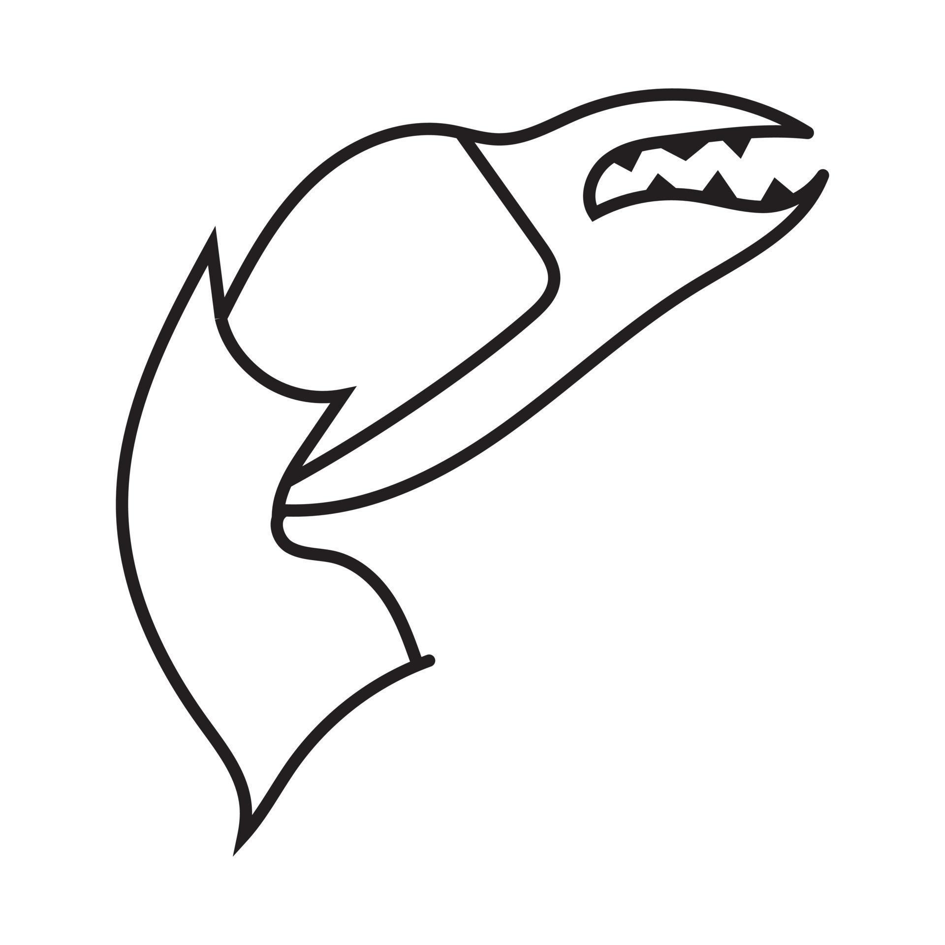 Crab claw line art icons for apps or websites 10503786 Vector Art at