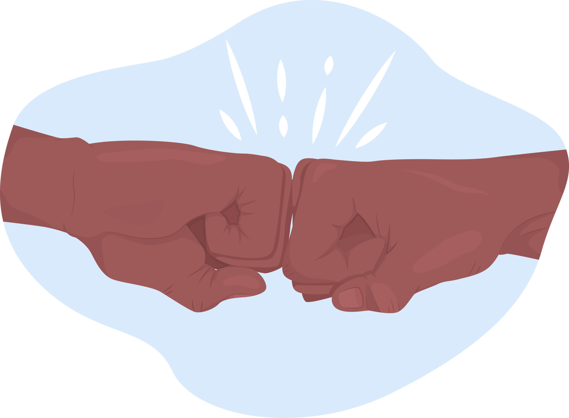 Fist bump 2D vector isolated illustration. Companionship flat hand gesture on cartoon background. Congratulation and celebration colourful editable scene for mobile, website, presentation 10503981 Vector Art at Vecteezy Fist bump 2D vector isolated illustration. Companionship flat hand gesture on cartoon background. Congratulation and celebration colourful editable scene for mobile, website, presentation 10503981 Vector Art at Vecteezy
