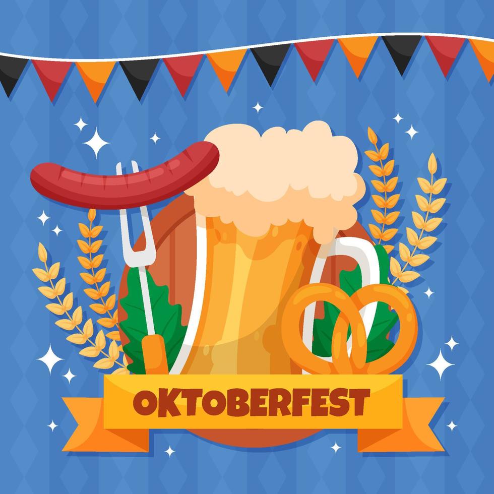 Oktoberfest Festivity Concept vector