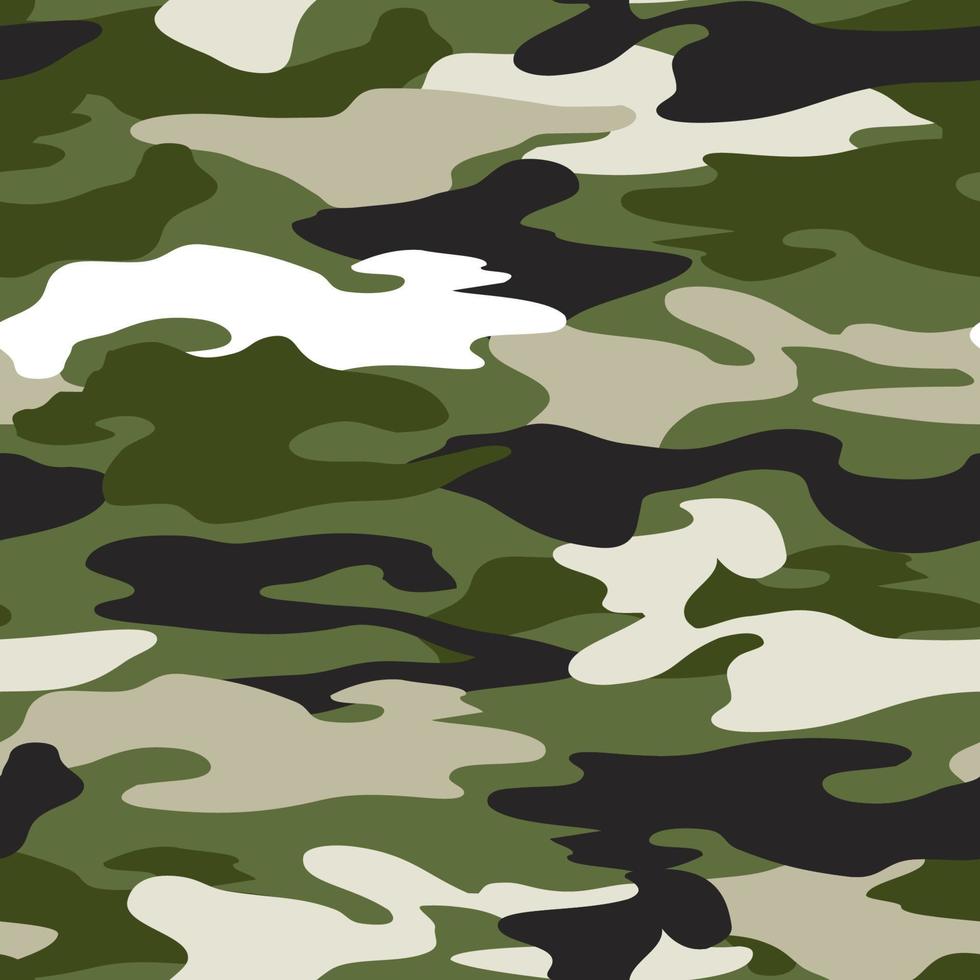 estampado repetido sin costuras de camuflaje vector