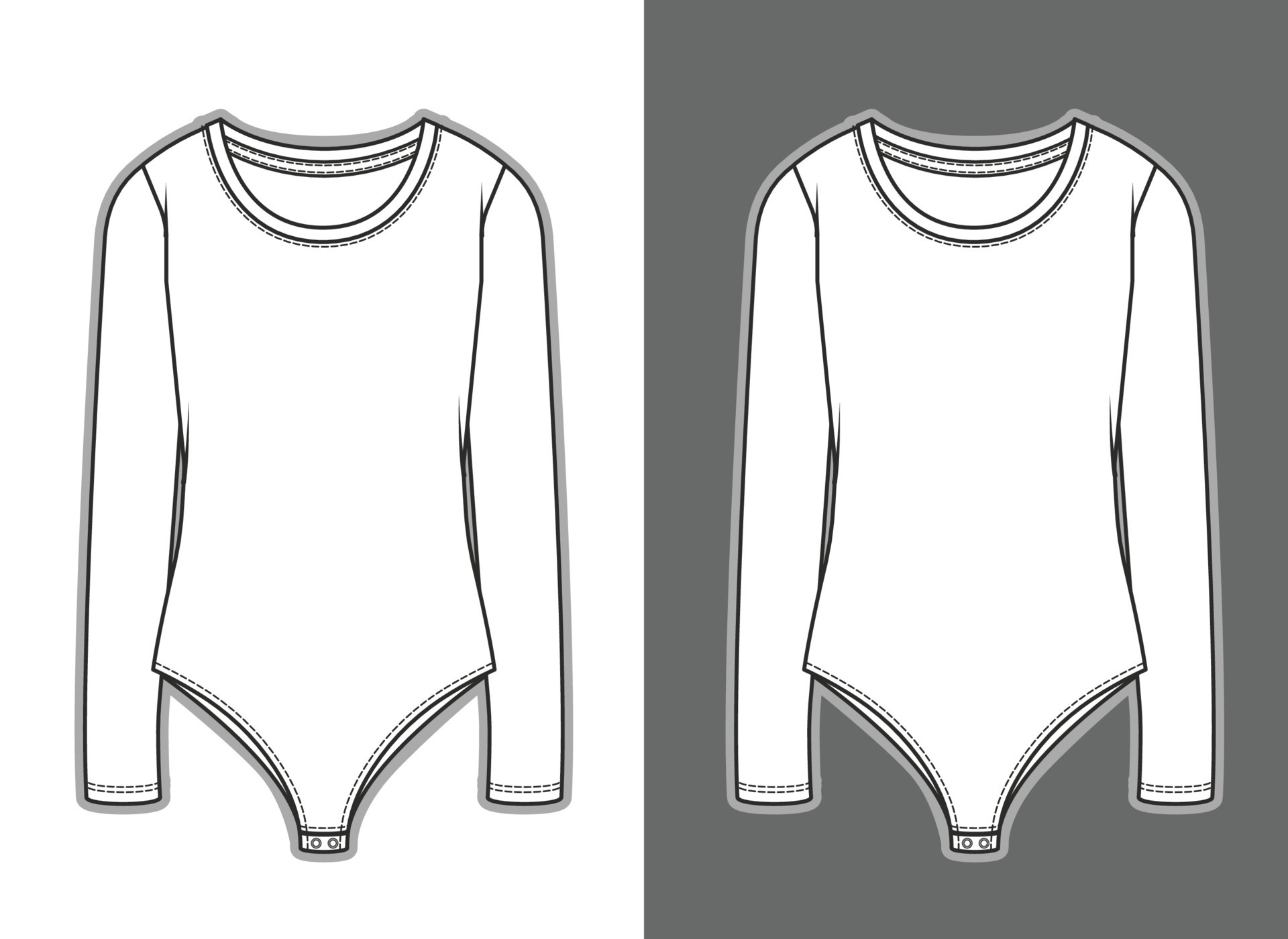 https://static.vecteezy.com/system/resources/previews/010/504/351/original/long-sleeves-bodysuit-garment-sketch-fashion-illustration-vector.jpg