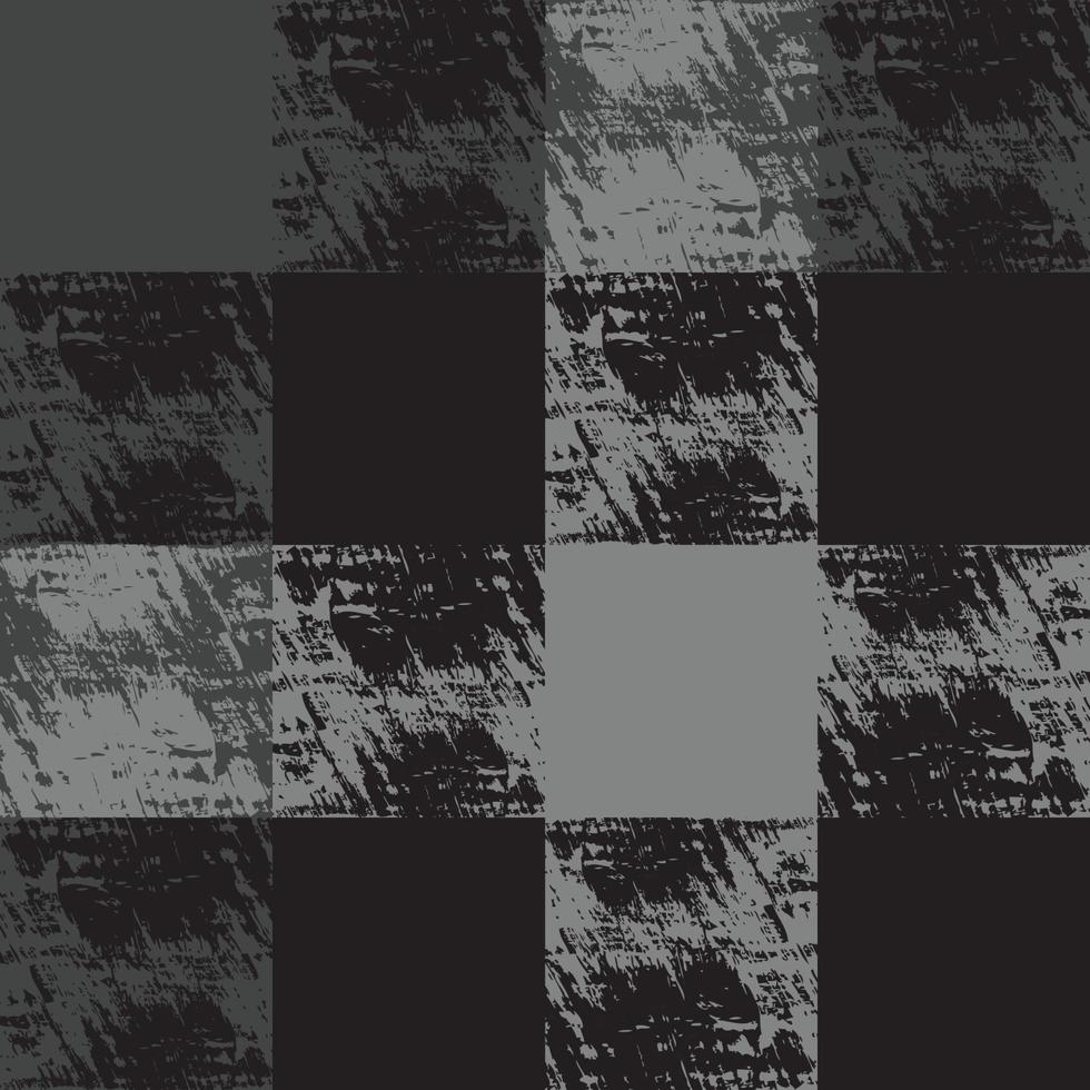 Distressed checked seamless repeat pattern vector