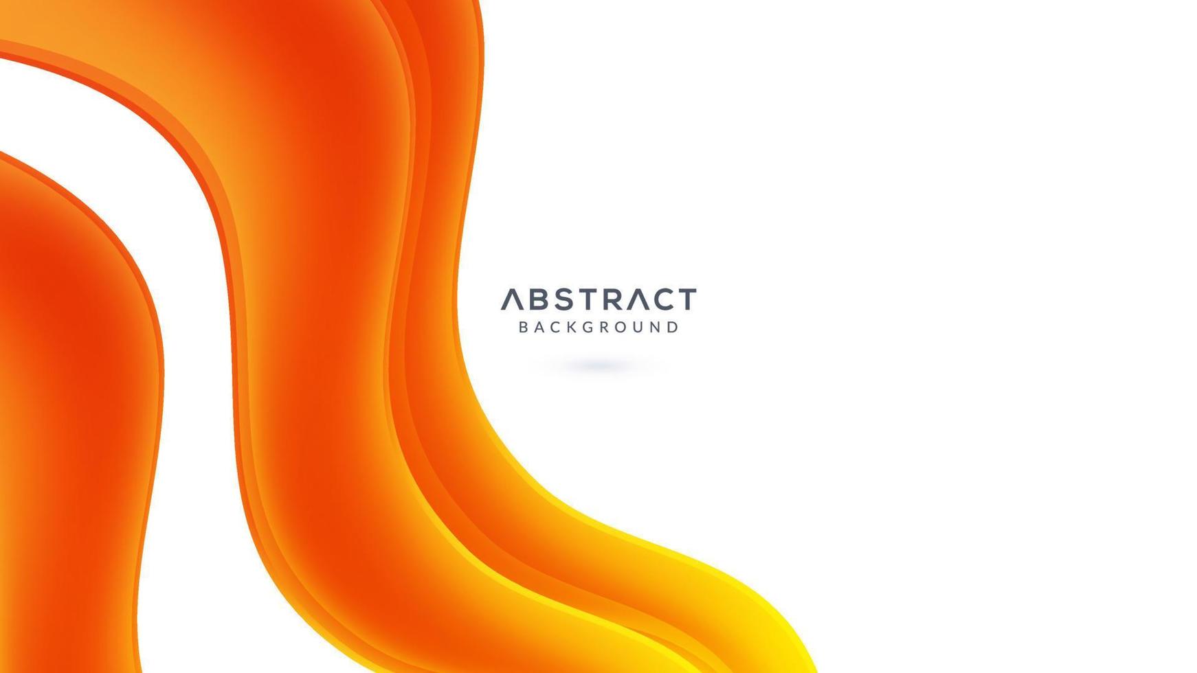 Orange wavy background vector