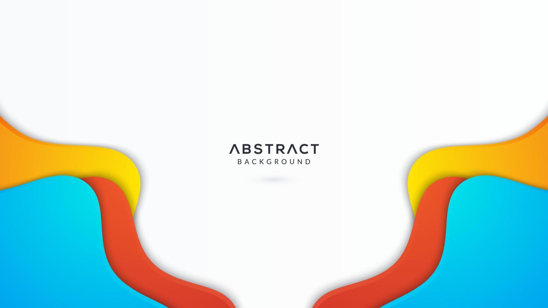 Colorful papercut background vector