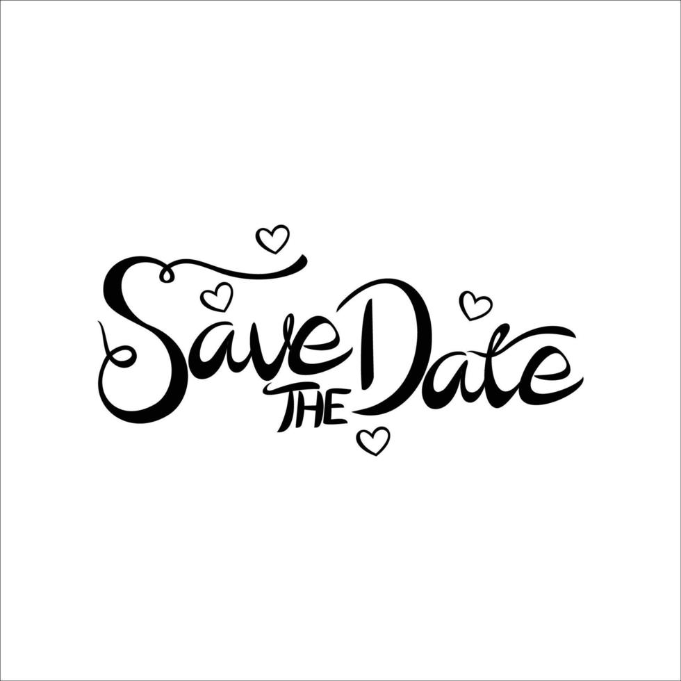 save the date vector illustration. wedding invitation decorative.