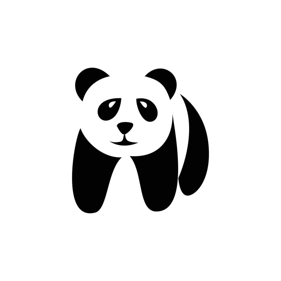 plantilla de logotipo de panda. divertido signo de panda y símbolo para su negocio. vector