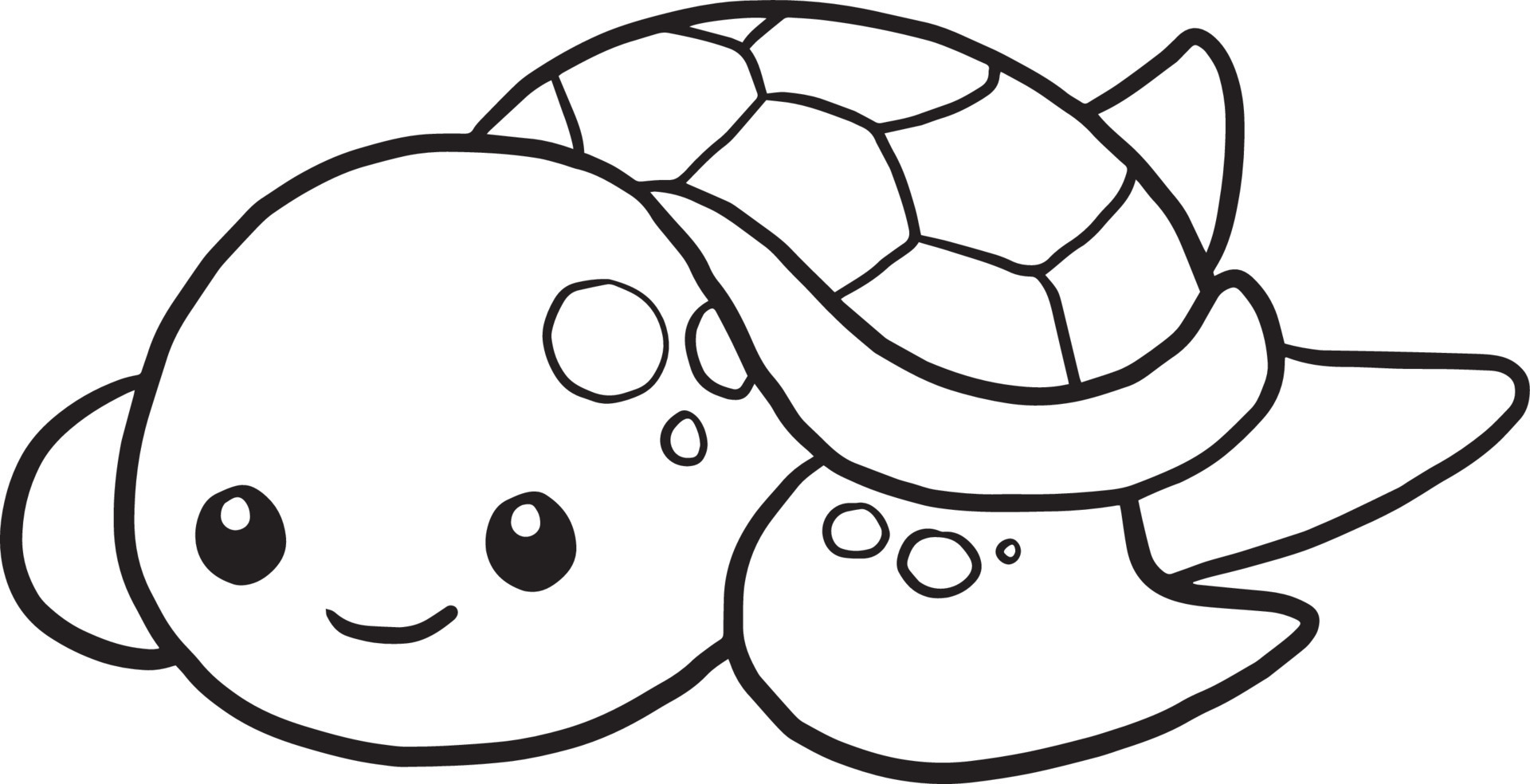 Turtle Coloring Page Vector Art, Icons, and Graphics for Free Download