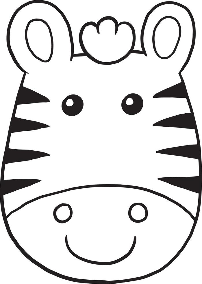 giraffe animal cartoon doodle kawaii anime coloring page cute illustration clip art character vector