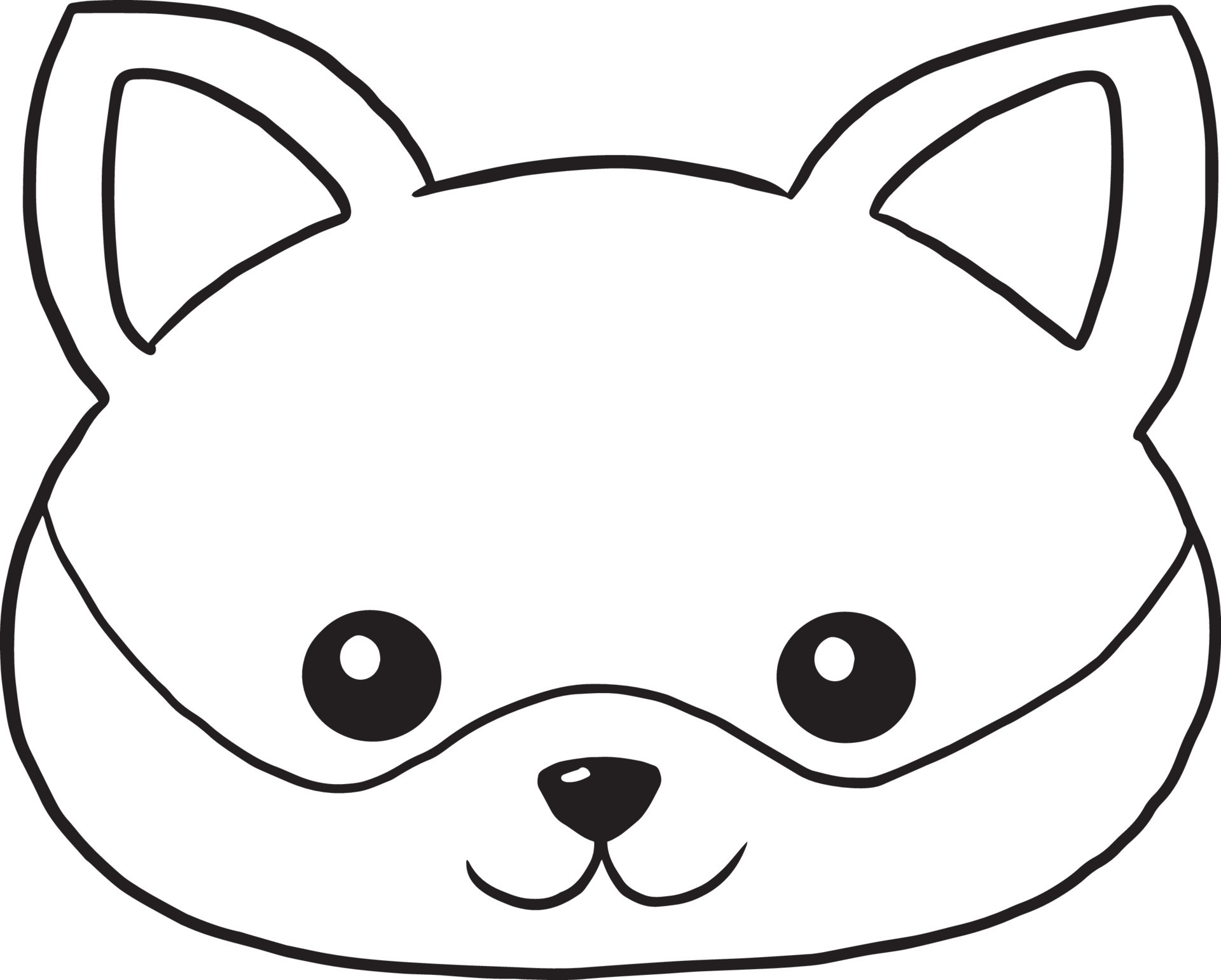 Fox to color for children - Fox Kids Coloring Pages