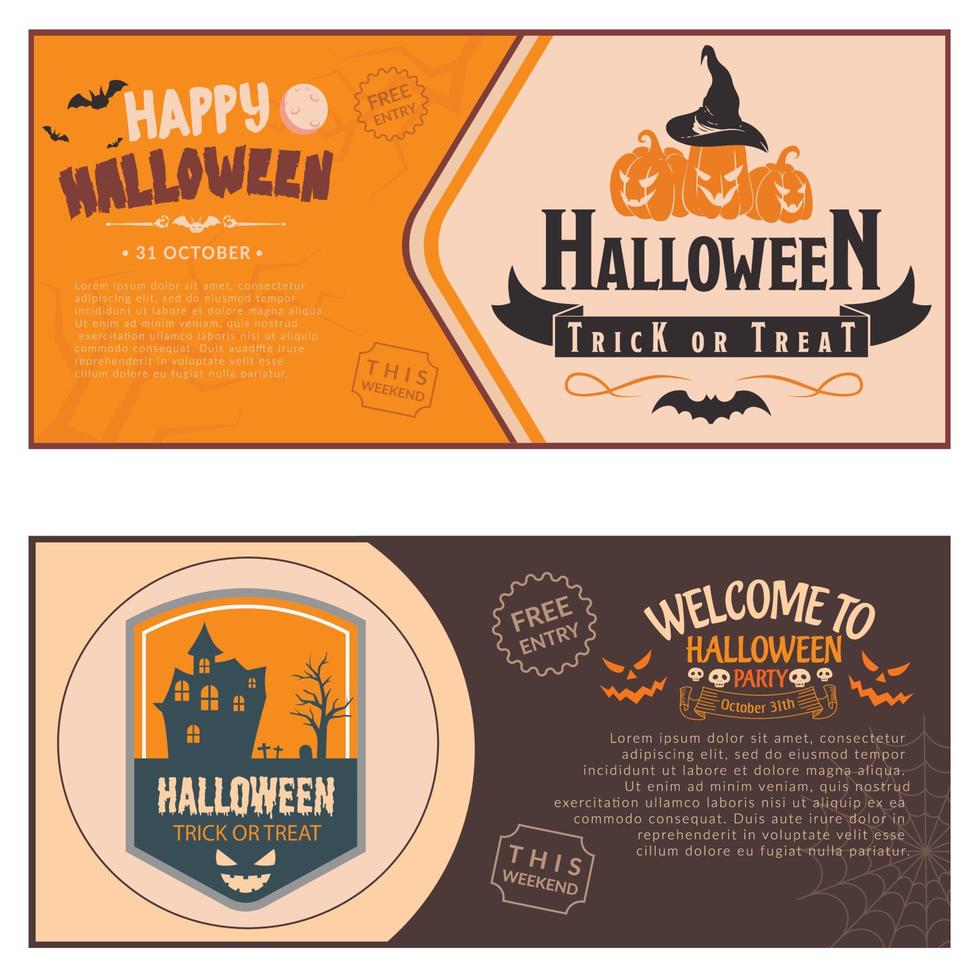 Halloween Party Banner vector