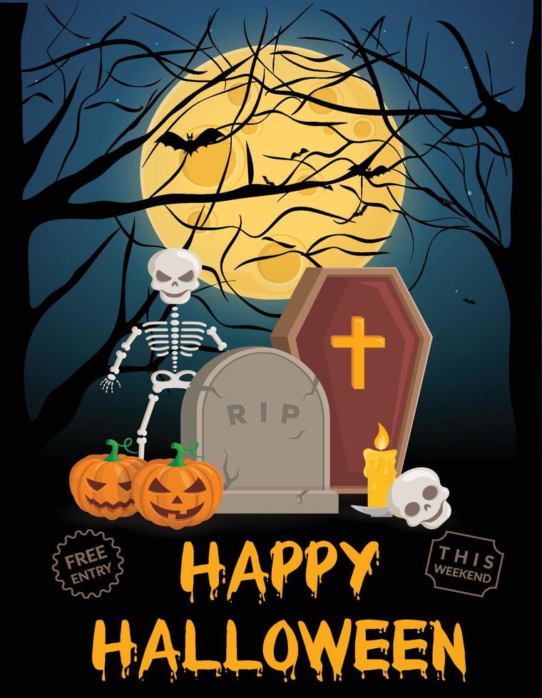 Halloween Party Banner vector