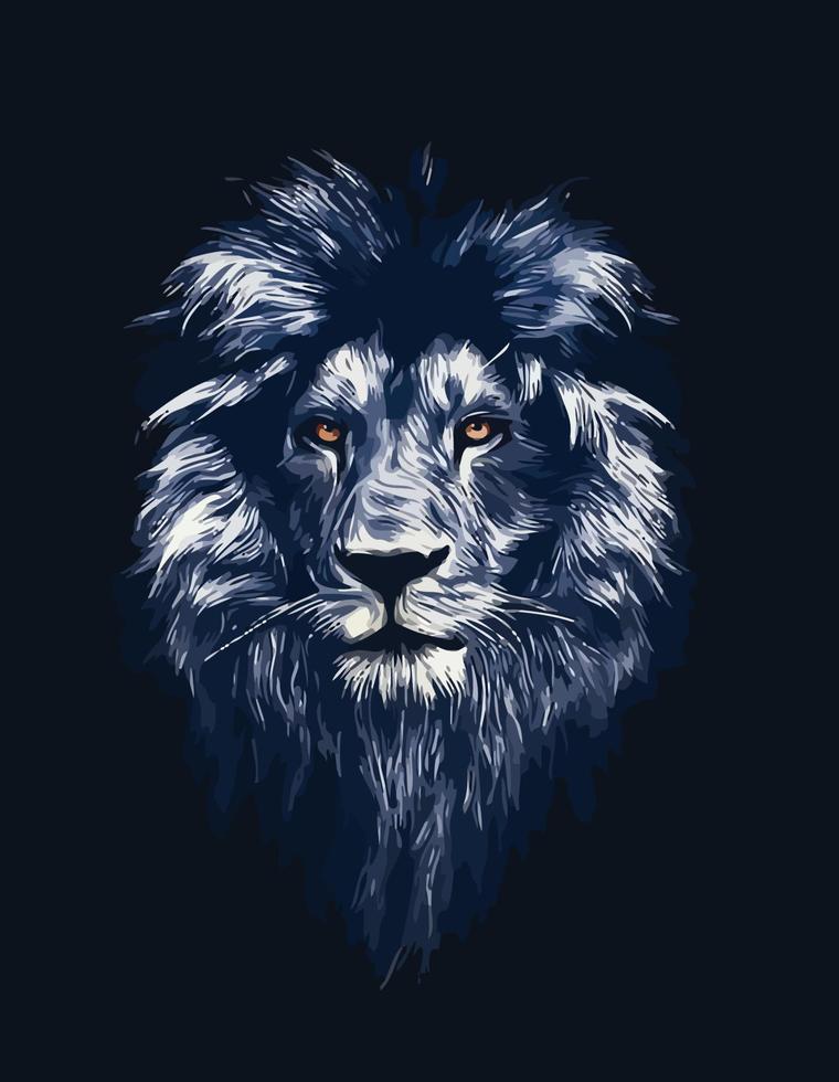 Lion art poster vector