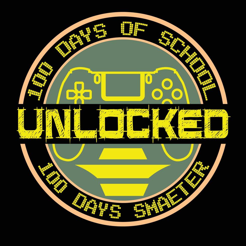 100 days of school vector