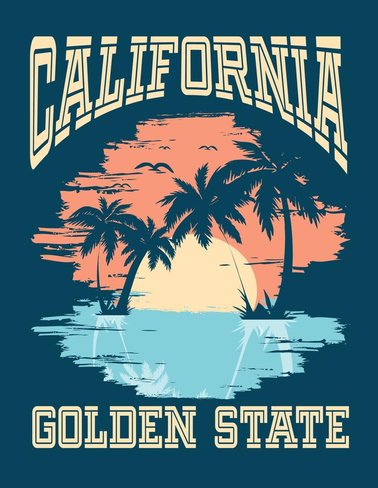 Summer Adventures California vector