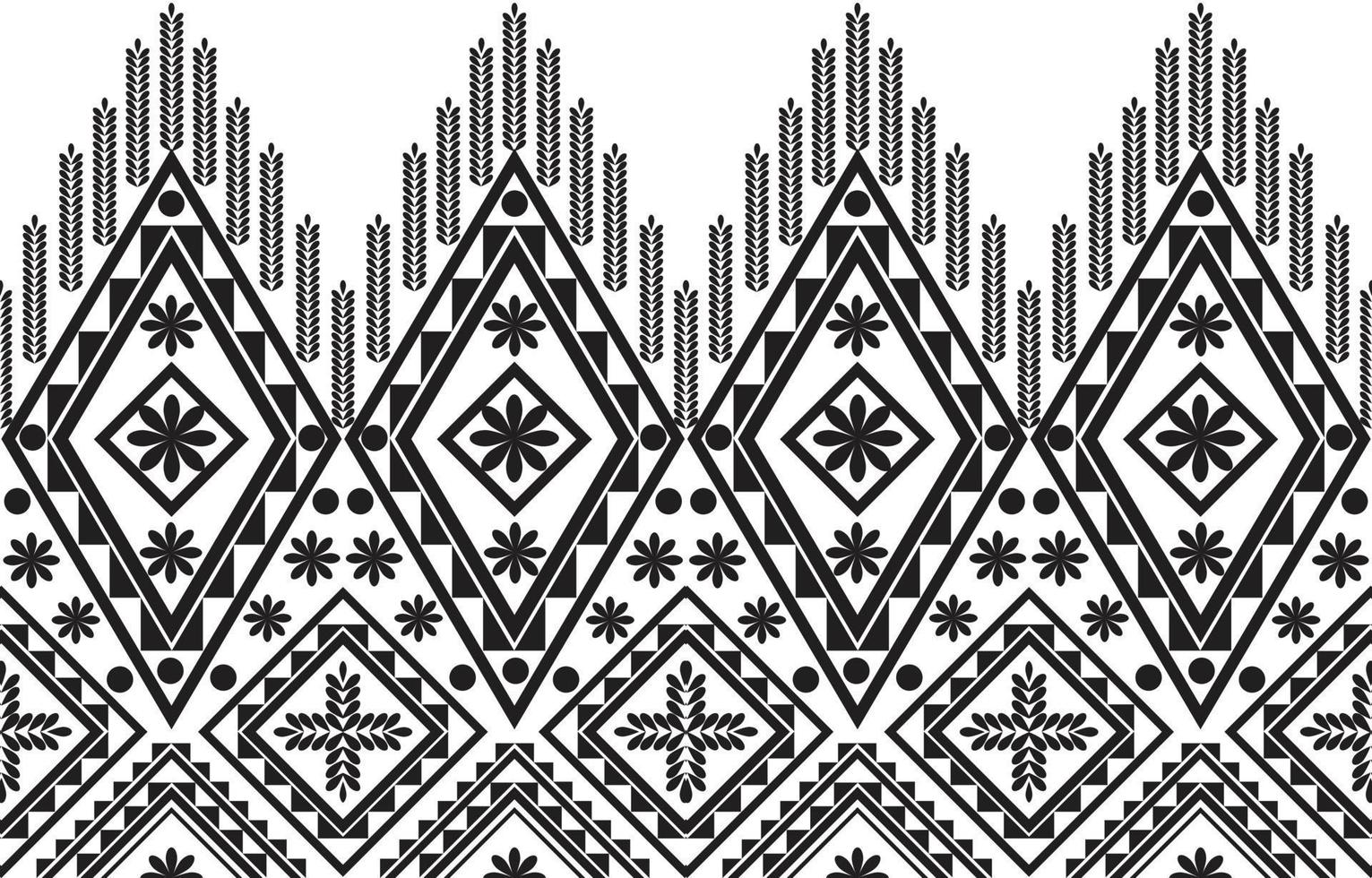 Seamless Geometric Pattern Design Black White Pattern for background or  wallpaper. tribal pattern vector seamless.Ethnic fabric texture.art  print.for home textile,blanket,cushion,clothing and backdrop 10504837  Vector Art at Vecteezy