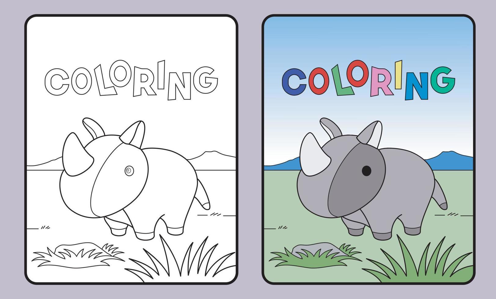 aprender a colorear para niños y escuela primaria. vector