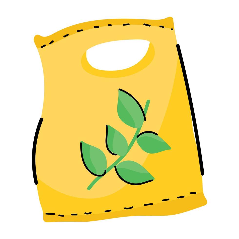 Look at this plastic bag doodle sticker vector