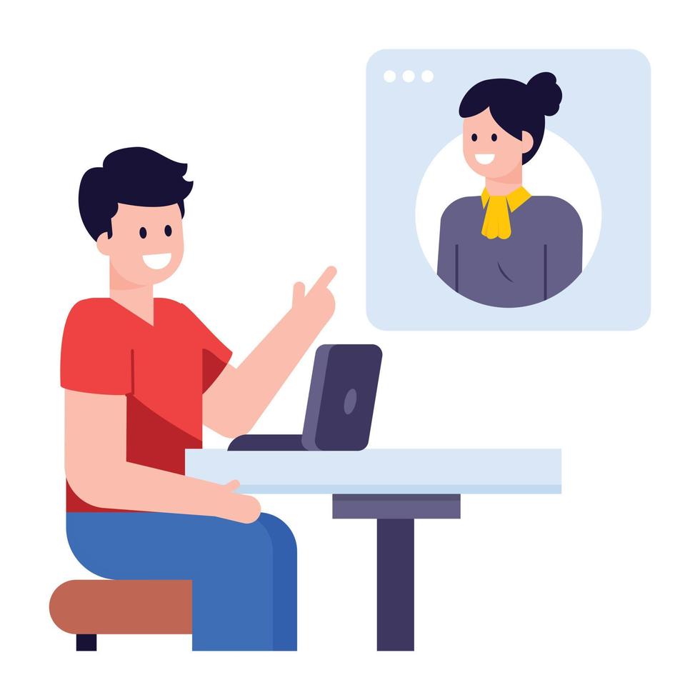 Modern flat vector of forum