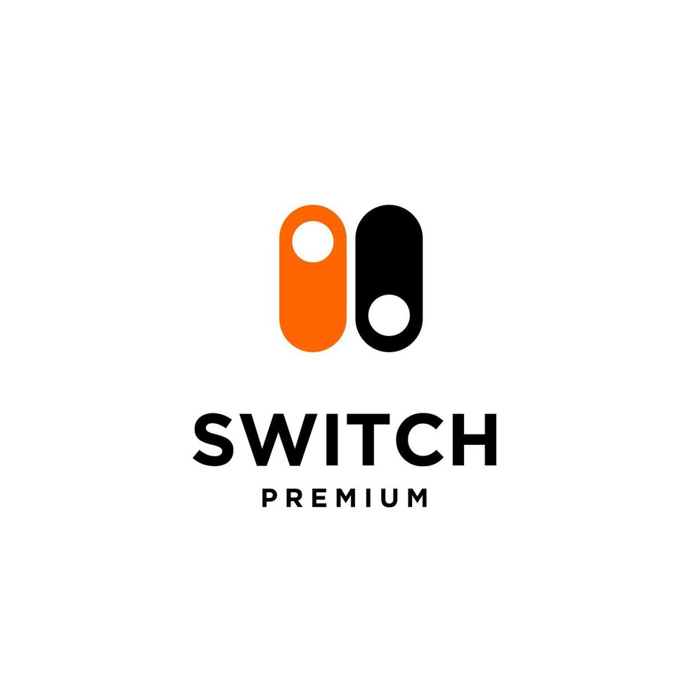 switch on off button icon logo design vector