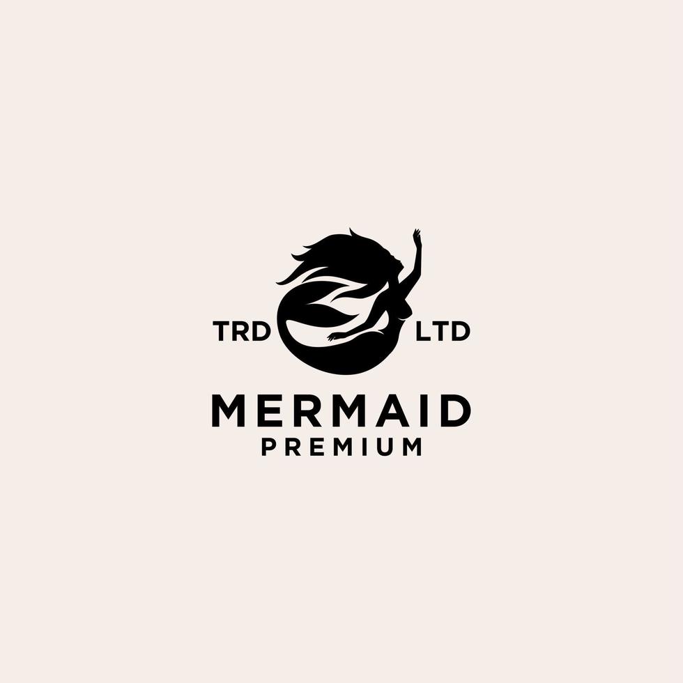 premium Mermaid logo icon design vector