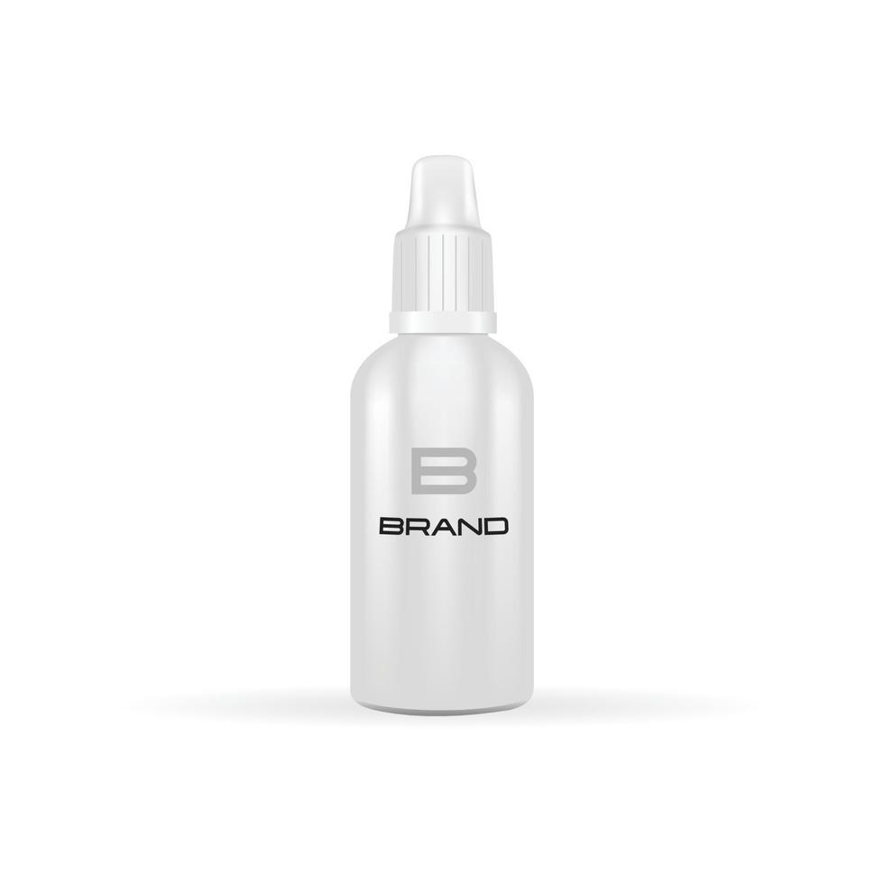 Vector realistic bottle on white background. vector mockup.