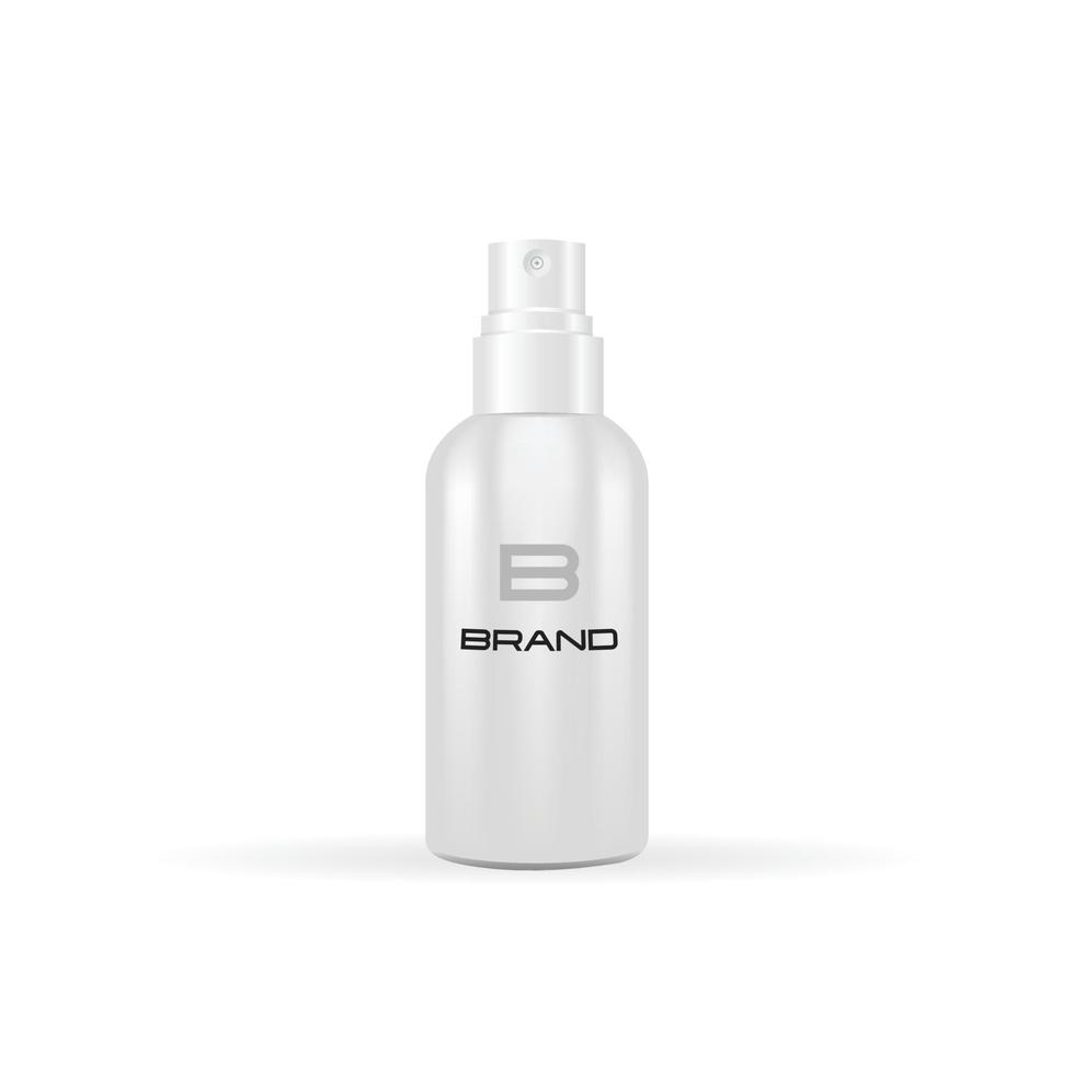 Vector realistic bottle on white background. vector mockup.