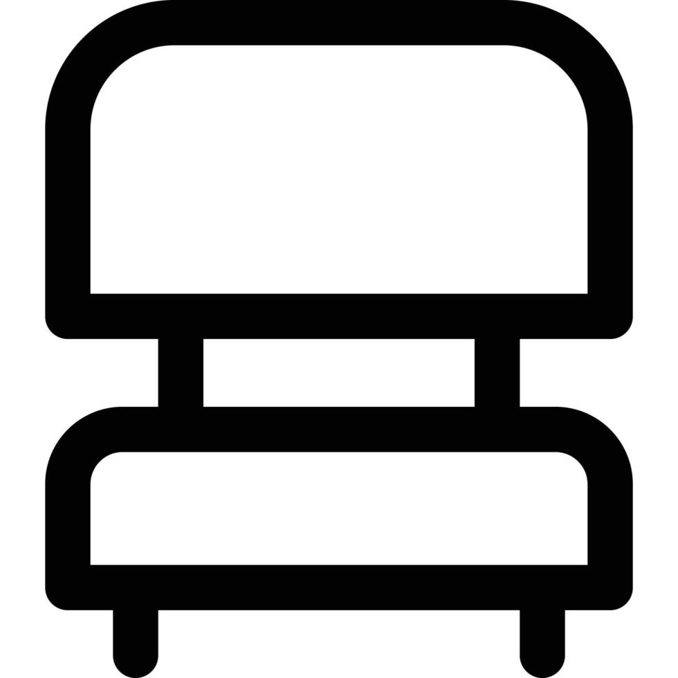 icono de silla de tema de computadora y hardware vector