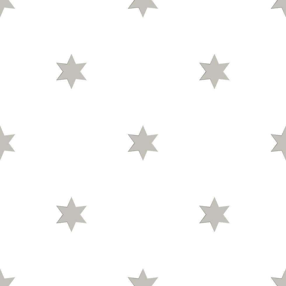 Seamless pattern with shurikens. Ninja weapon. Samurai equipment. Cartoon style. Vector illustration for design, web, wrapping paper, fabric, wallpaper.