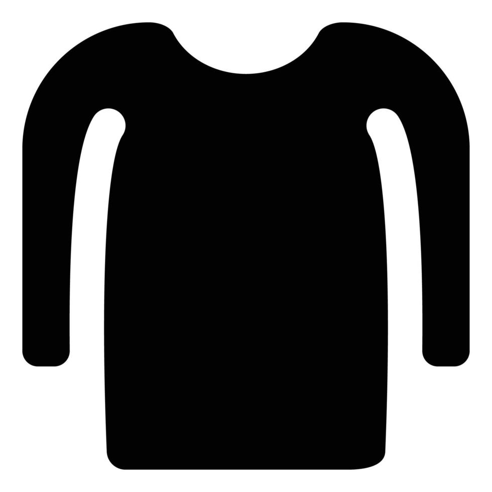 Snow Themed Solid Style Winter Coat Icon vector