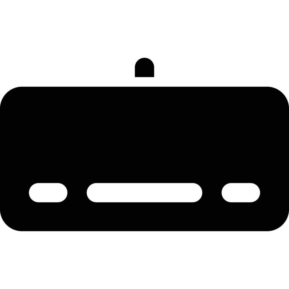 Computer and Hardware Theme Solid Style Keyboard Icon vector