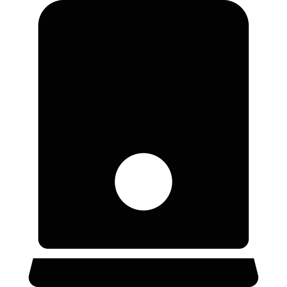 Computer and Hardware Theme Solid Style CPU Icon vector