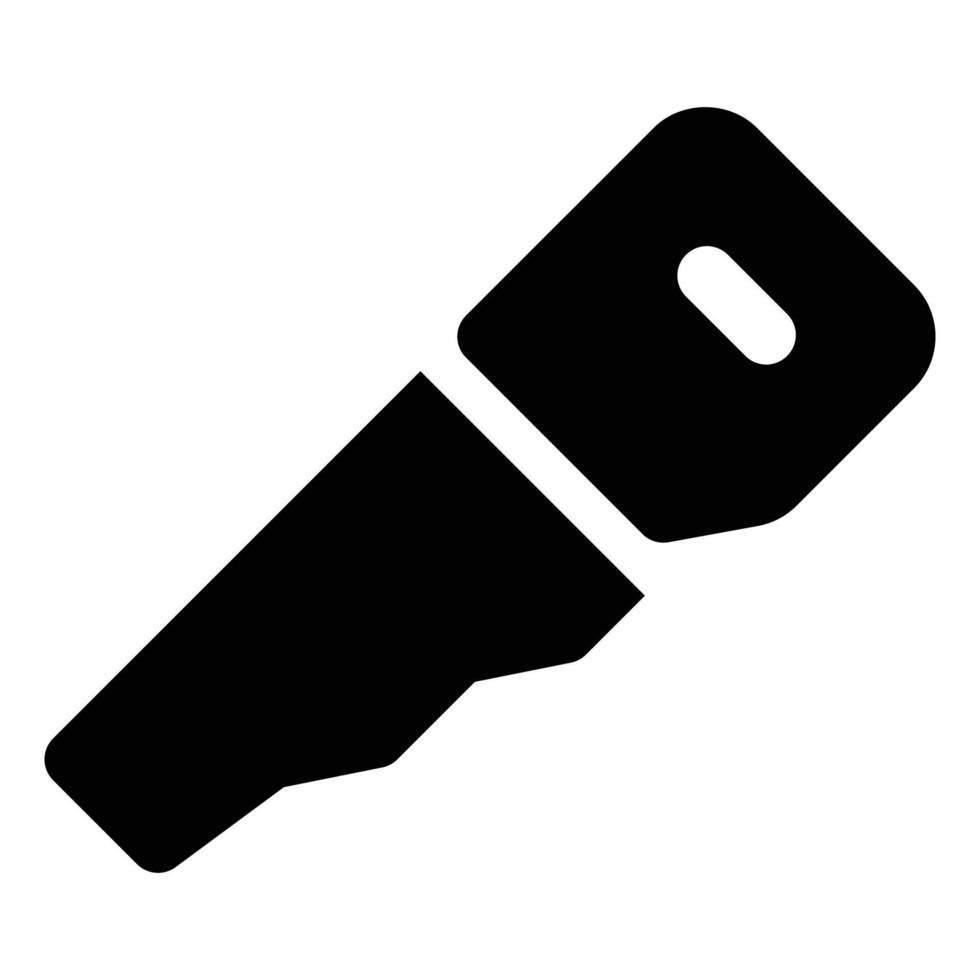 icono de sierra de mano de estilo sólido con temática de construcción vector